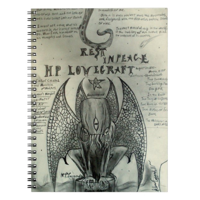 H.P. Cuaderno de Lovecraft (Frente)