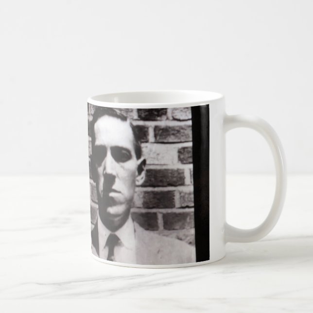 H.P. Taza del retrato de Lovecraft (Derecha)