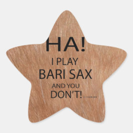 Ha Bari Sax Star Pegatina