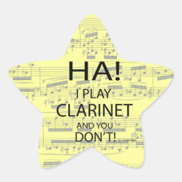 Ha Clarinet Star Pegatina