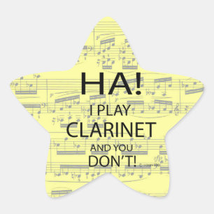 Ha Clarinet Star Pegatina