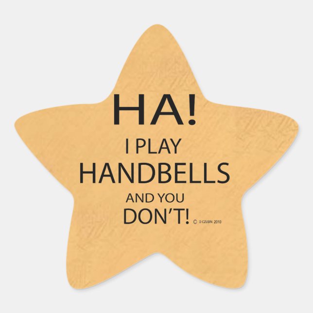 Ha Handbells Star Pegatina (Anverso)