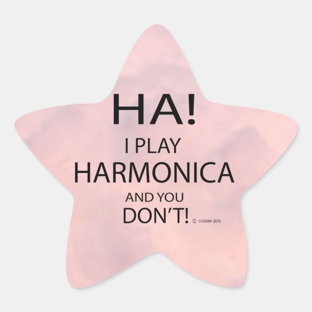 Ha Harmonica Star Pegatina (Anverso)