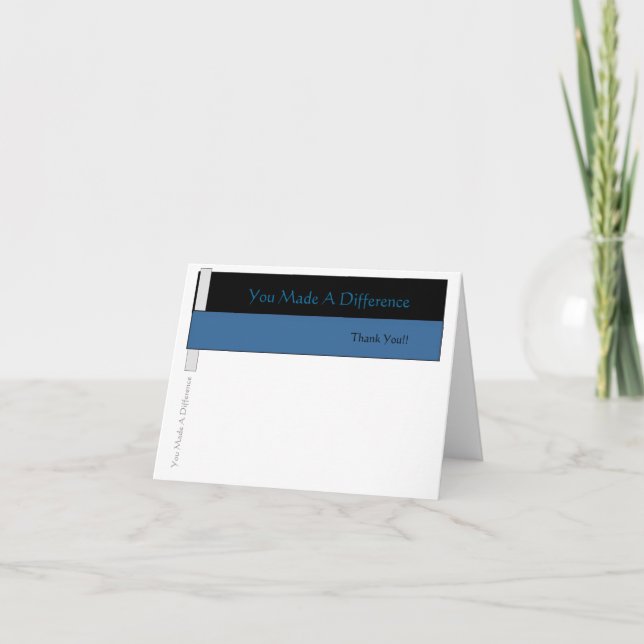 Ha Hecho Una Tarjeta De Nota De Diferencia (Anverso)