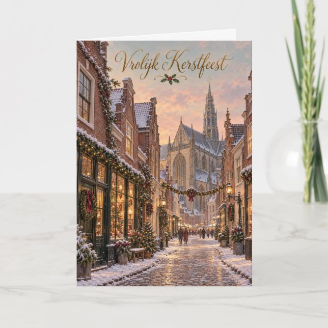 Haarlem Winterstraat Feliz Navidad (Anverso)