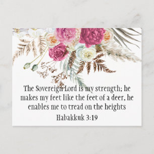 Habakkuk 3:19 Biblia versus postal motivacional