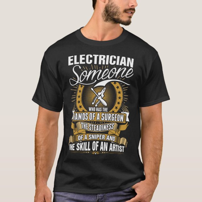 Habilidad del electricista de una camiseta del (Anverso)