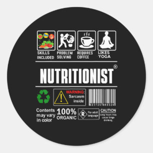 Habilidades de Etiqueta de Nutricionista Sarcasmo