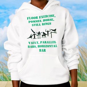 Habilidades de gimnasia masculina Hoodie con su no