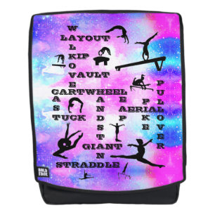 Habilidades de Gimnasia Mochila de Crucigramas de 