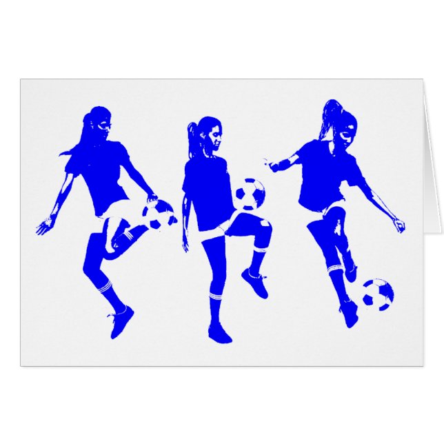 Habilidades del fútbol femenino azul (Anverso (Horizontal))