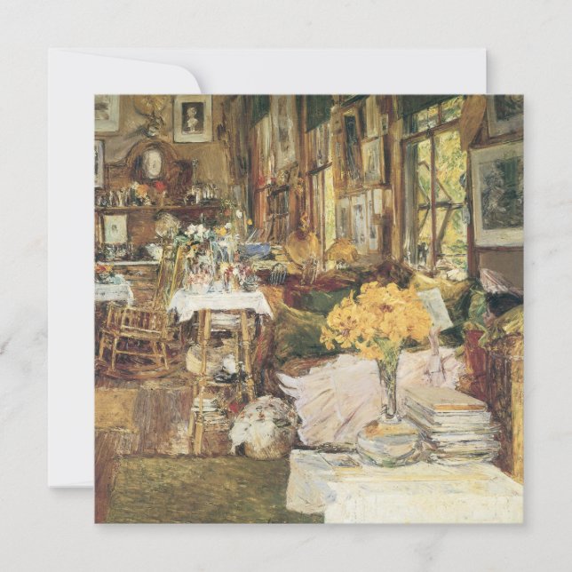 Habitación de flores de Childe Hassam, Bella Artes (Anverso)