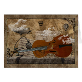 Habitación de Steampunk del violoncelo