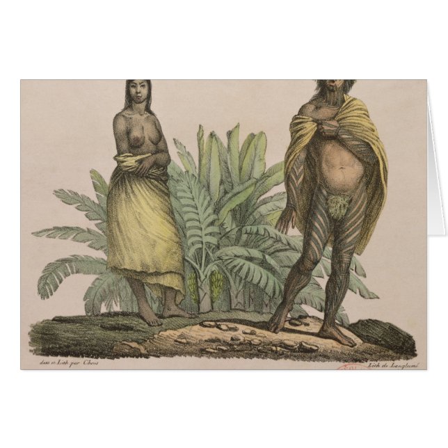 Habitantes de la isla de pascua (Anverso (Horizontal))