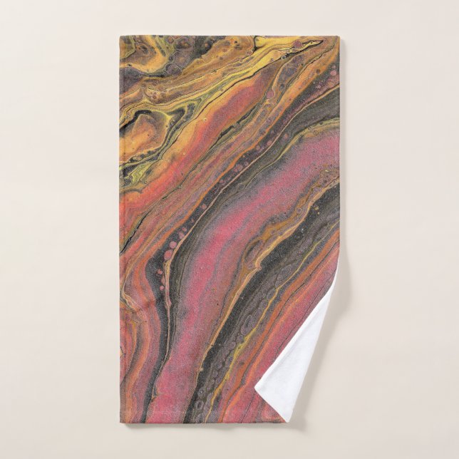 Hábito de amar 3 toalla abstracta única (Toalla de mano)