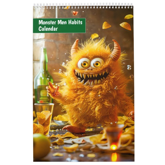 Hábitos de hombres monstruosos – Calendario (Tapa)