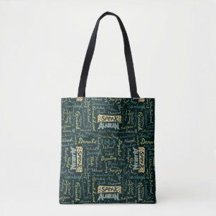 ¡Habla Alaskan! Bolsa De Tote Verde Oscuro