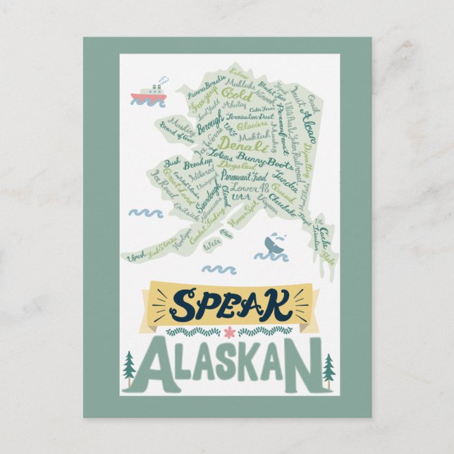 ¡¡Habla Alaskan!! Postal (Anverso)