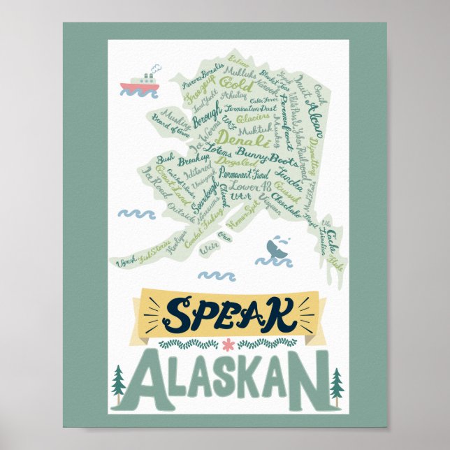 ¡¡Habla Alaskan!! Póster (Frente)