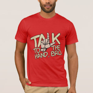Habla Con Los camisetas Y Chaquetas De Mano