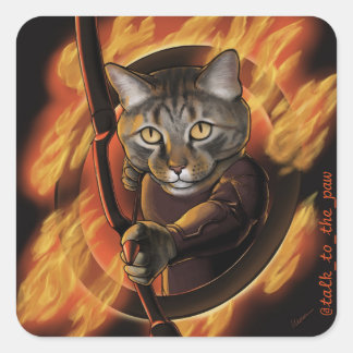 Habla Con Los Pegatinas De Arte Personalizado Paw