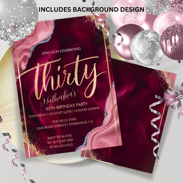 Háblame de la 30ª invitación de fiesta de cumpleañ (Subido por el creador)