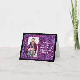 Hablando con mi perro y con mi tarjeta de cónyuge