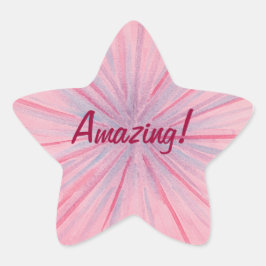 Hablantes rosas y azules en Pegatina asombroso ros