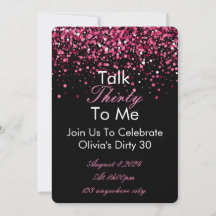 Hablar 30 Para Mi Invitación De Cumpleaños