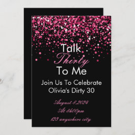 Hablar 30 Para Mi Invitación De Cumpleaños