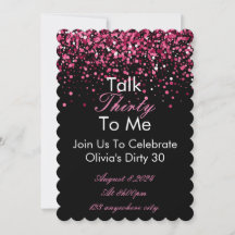 Hablar 30 Para Mi Invitación De Cumpleaños