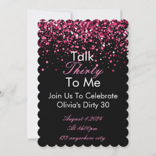 Hablar 30 Para Mi Invitación De Cumpleaños