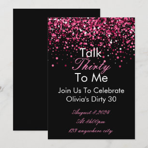 Hablar 30 Para Mi Invitación De Cumpleaños