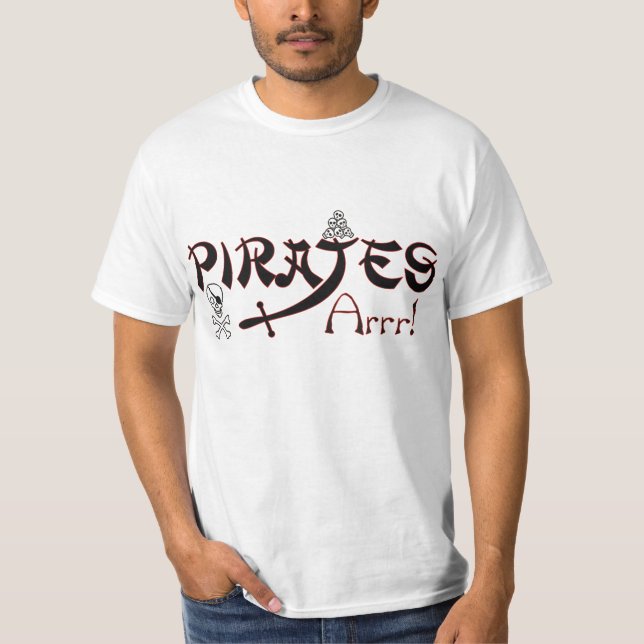 Hablar como camisetas del Día del Pirata (Anverso)