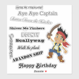 Hablar como un Pegatina de Pirate Boy