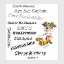 Hablar como un Pegatina de Pirate Boy