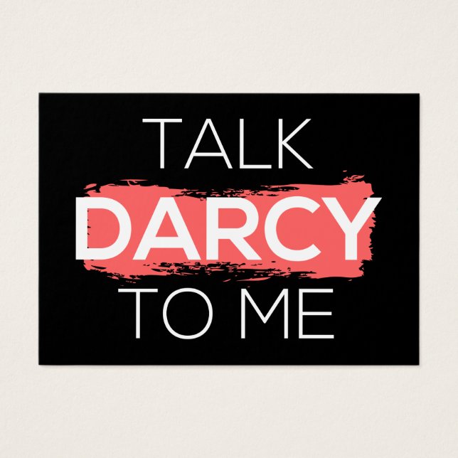 Hablar De Darcy Conmigo (Frente)