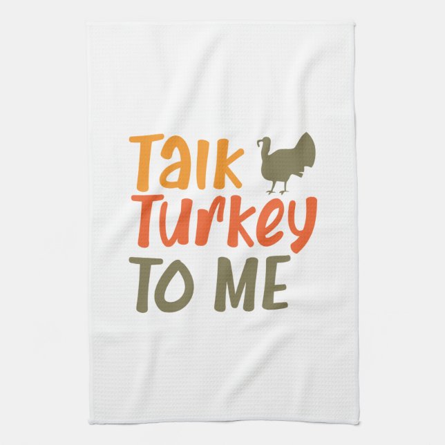 Hablar De Turquía Para Mí Toalla De Cocina (Vertical)