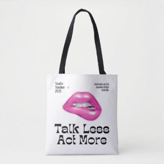 hablar menos actuar más bolso
