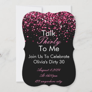 Hable 30 Con Mi Tarjeta De Invitación De Cumpleaño
