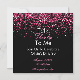 Hable 30 Con Mi Tarjeta De Invitación De Cumpleaño