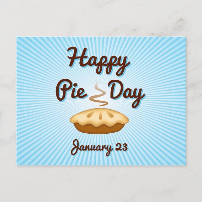 Hable a sus amigos de la postal de Pie Day (Anverso)