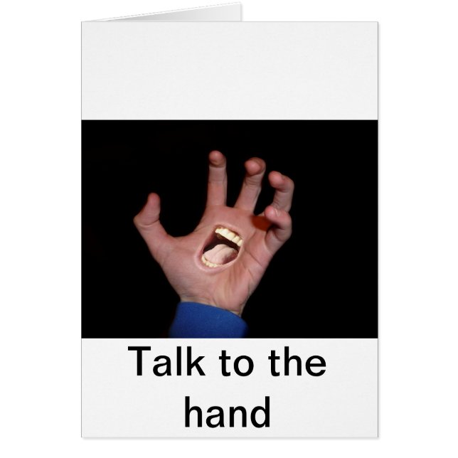 Hable con la mano (Frente)