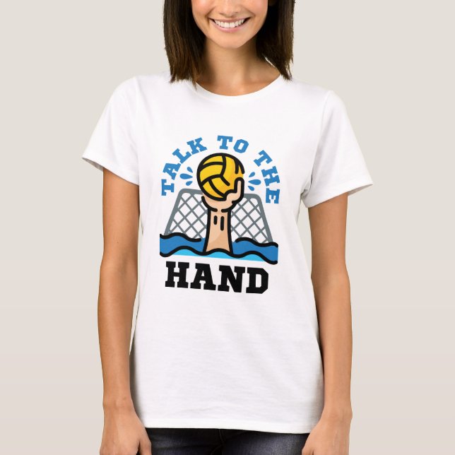 Hable con la mano divertida de Polo Goalie (Anverso)