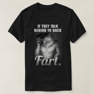 Hable detrás de tu camiseta de meme de retroceso