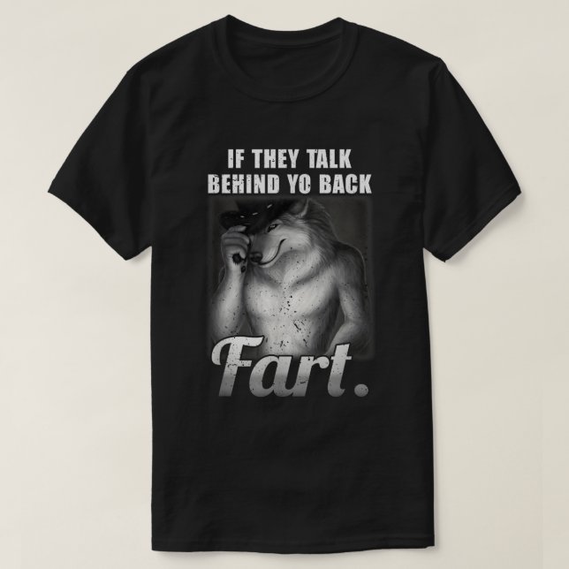 Hable detrás de tu camiseta de meme de retroceso (Diseño del anverso)