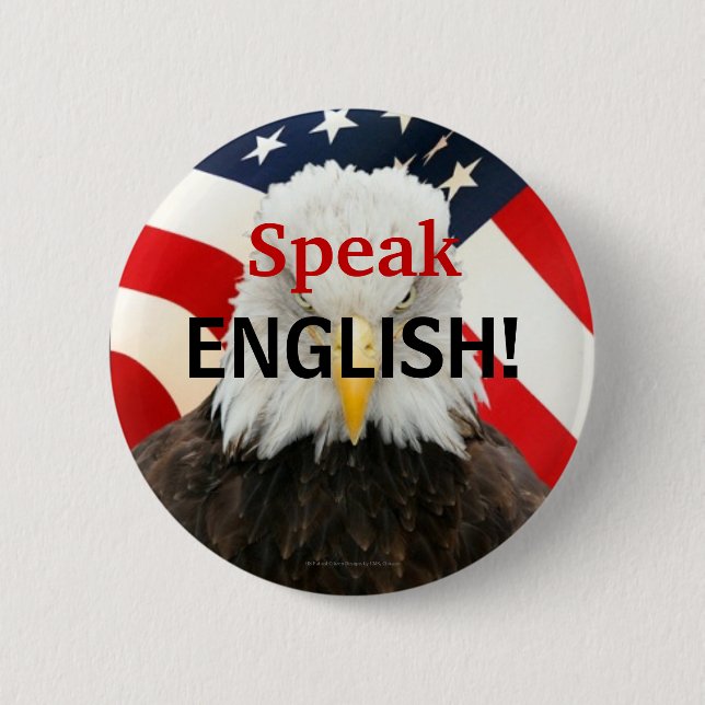 Hable el botón del Pin de Eagle del inglés (Anverso)