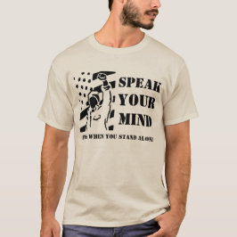 Hable su mente con la camiseta