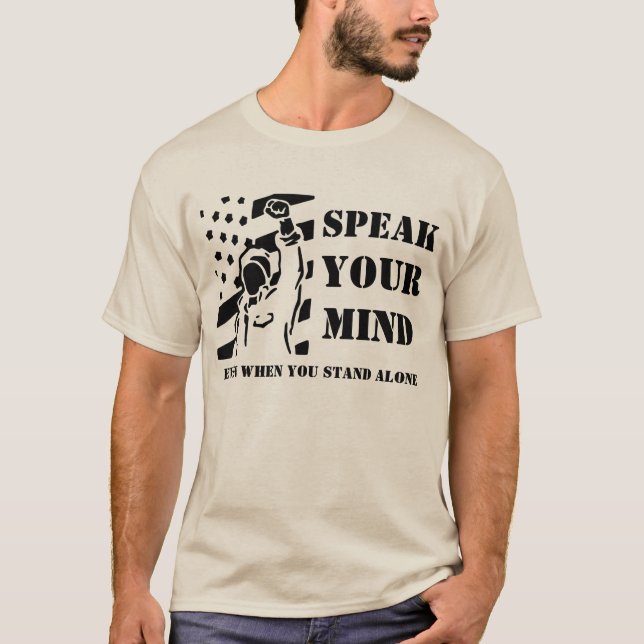 Hable su mente con la camiseta (Anverso)