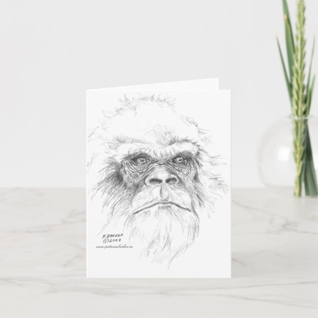 Hablemos tarjetas de felicitación de Bigfoot (Anverso)